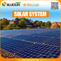 El panel solar popular estándar de Bluesun 40kw en el sistema del panel solar de la rejilla 40 kw para el anuncio publicitario